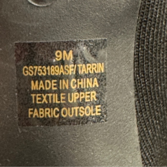 MIA Tarrin black fabric bootie with tortoiseshell block heel, size 9 - Picture 8 of 11